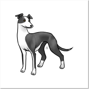 Dog - Whippet - Black and White Posters and Art